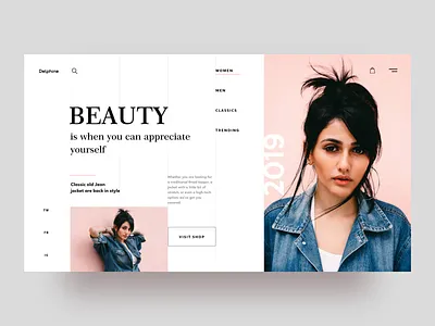 Clothing Brand Website blog branding clean design fashion flat gallery interaction design landing page landing page concept logo minimal photography ui ux uxui web web design webpage website