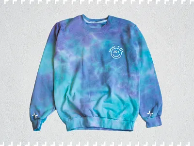 JOY 90s apparel badge clothing fashion fixion joy smile sweatshirt tie dye