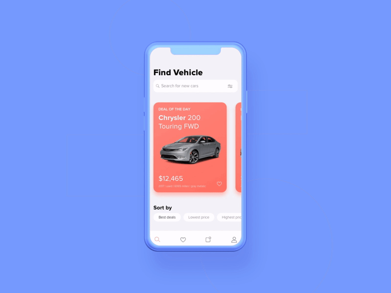 Offlease Mobile App animation application car interaction mobile app design uidesign user experience user interface design uxdesign