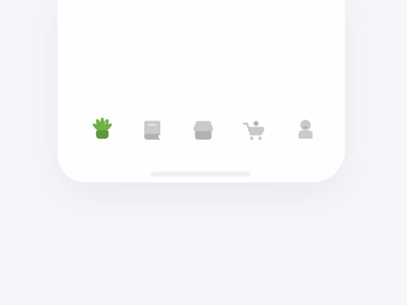 Plant shop animated gif animation app green icon mp4 tabbar动画 tunan ui