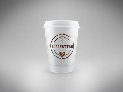 Blackattan Cup branding design illustration logo