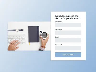 Signup form - Daily UI #001 001 dailyui signup signup form