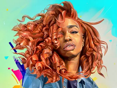 SZA illustration portrait