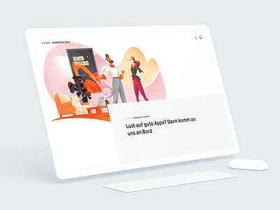 Icnh Softwarecompany app design illustration job software ui ux web