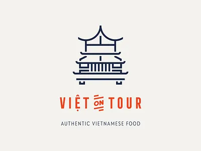 Viet On Tour food foodtruck logo vietnamese