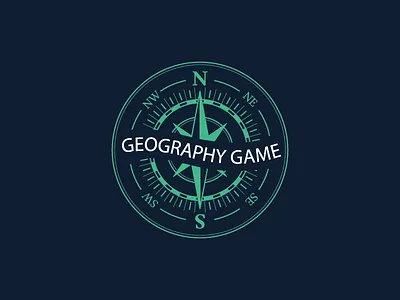 Geography Game app app design application brand identity compass compass logo game game art game design glogo graphic design green illustration logo logo design logodesign logotype turquoise vector
