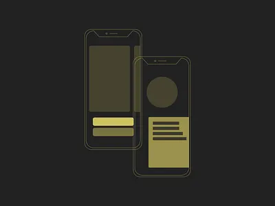 Lo-Fi iPhone adobe xd design illustration iphone lo fi mobile phone wireframe wireframing