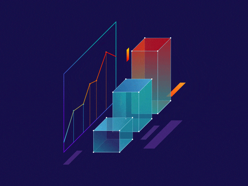 "BUILT TO SCALE" - Lottie Animation No4 animation animation after effects design gif graph illustration lottie mirumee vector webdesign