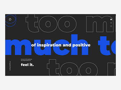 too much banner big black contrast dark design first screen flat main page main screen minimal minimalistic orange page screen typography ui web web design website