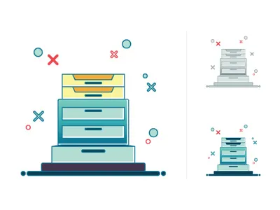 Empty State - No Records app branding design empty state flat flat design icon identity illustration illustrator innovation cloud no records ui vector vector art web web art website