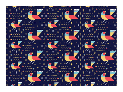 Рattern bird branding illustration vector рattern