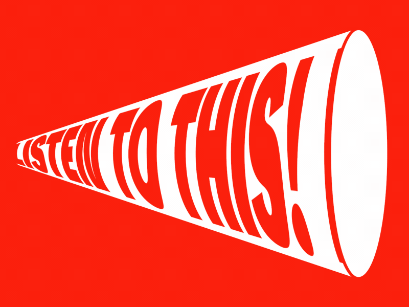 Listen To This! animation design kinetic type kinetic typography loop motiongraphics typography
