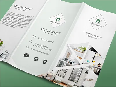 Real Estate Brochure branding brochure design designer flat icon illustration logo marketing minimal tri fold tri fold brochure type ui ux vector vector art web