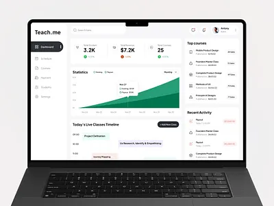 Admin Panel Dashboard 2023 2023 trend admin admin panel application business clean ui dashboard education management product product design school teacher web app