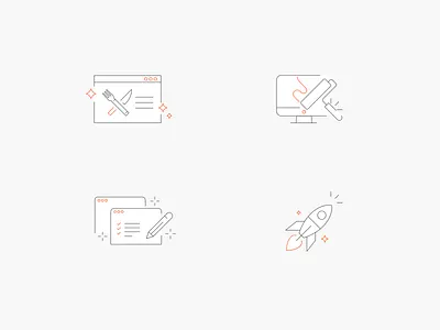 Thin Line Icons clean design icon icon set icons illustration line line icons sharp simple simplicity thin