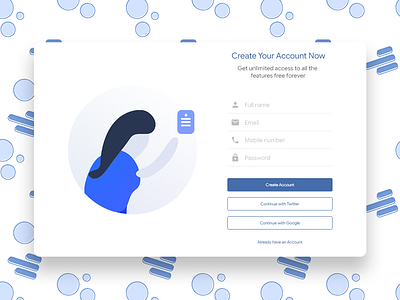 Expense Tracker - Signup concept expense manager expense tracker material design signup signup form signup page signup screen ui webdesign ygohel18