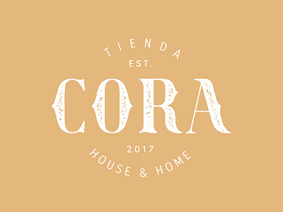 Cora brand branding cora design graphicdesign home house logo texture typography work mark