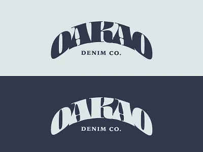 Daily Logo Challenge 07 - Fashion Company brand branding dailylogo dailylogochallenge denim designs fashion identity illustration illustrator lettering logotype oakao serif type typography vector wordmark