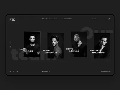 BJG design minimal ui ux web website