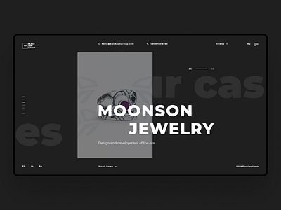 BJG design minimal ui ux web website