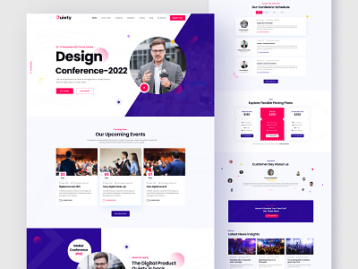 Event Conference Landing Page activity bitpa conference design event event theme event wordpress events landing page meetup seminer summit ticket uidesign ux research website design workshop