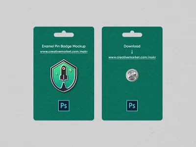 Enamel Pin Badge Mockup branding design download enamel pin badge enamelpin flat graphicdesign icon illustration launch logo logodesign minimal mockup mockup psd photoshop realistic rocket space vector