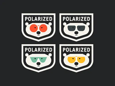 Shades badge bear cold glasses polar shield snow sunglasses