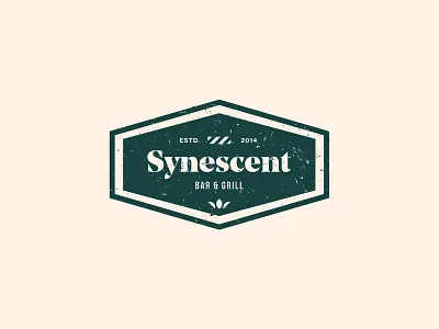 Synescent logo design grange illustration illustrator logo logotype old photoshop typography vector