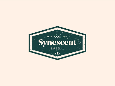 Synescent logo design grange illustration illustrator logo logotype old photoshop typography vector