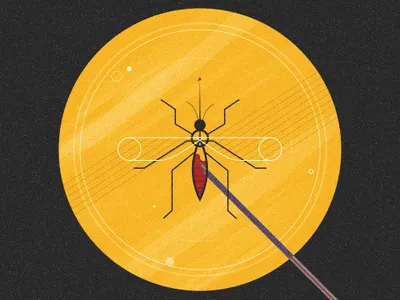 Life finds a way.. amber animals art design digital dinosaur film flatdesign illustration insects jurassic park steven spielberg vector