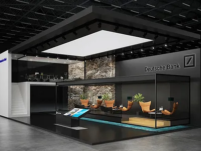Deutsche bank Exhibition stands booth design design design exhibitions exhibit design exhibition booth design exhibition design exhibition stand design illustration stand design
