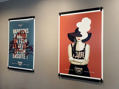 La Commune Vape artwork illustration paper poster poster art woman