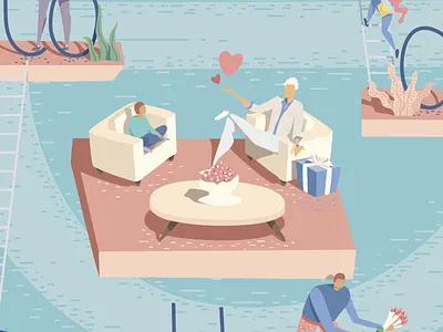 Ellen Degeneres - Be Kind To One Another america ellen degeneres flowers gifts guests ladders love message people sharing show host woman