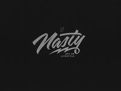 Nasty Lifestyle apparel branding clothing brand crossfit design graphic design script sportswear tshirt design typography