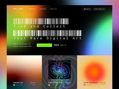 NFT Marketplace Concept Design design nft ui ux web