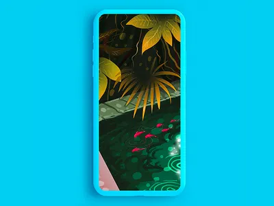 illustration for wallpaper adobe android cc design digital green illustraion illustration iphone sketch sketchapp ui uxui work