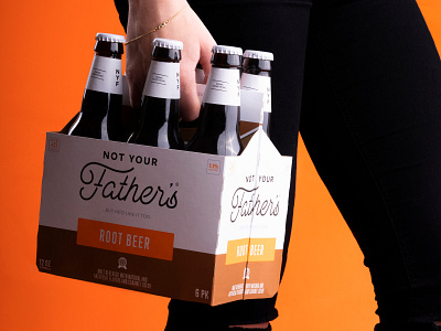 Root Root Root bottles branding color orange packaging packaging design photography rebrand six pack