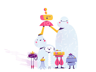 Great group of gals character creature friends lego skateboard stacked stacking whimsical