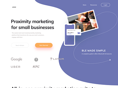 Proximity Marketing Website design humanising design product design proximity marketing typography ui design website website design