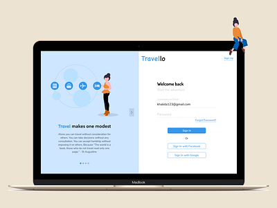 Sign In Page _ Travel Management System banner daily ui illustration inspiration landing design landing page design landingpage logo sign in sign in page sign up sign up page travel app travelling ui design ui ux design welcome page
