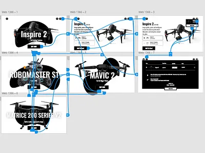 Drone shop project animation concept design grid landing ui web design webdesign website website design xd
