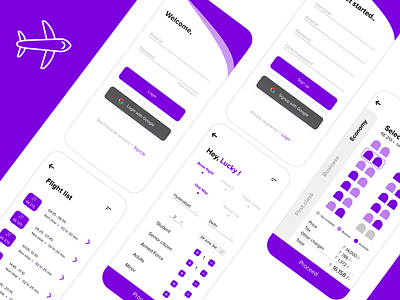 Go Air ! adobe illustrator adobe xd app application application design application ui design figma flight flight app flight booking flight search flights humaninterction illustration interaction ticketing typography ui ux