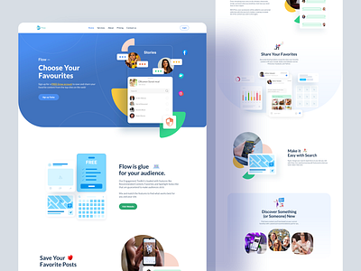 Flow Engagement Toolkit creative design css engagement increase homepage html landing page landing page design landing page ui design landing page ux design marketing page design popular design 2023 product design saas saas product toolkit uiroll web application web design website design wordpress