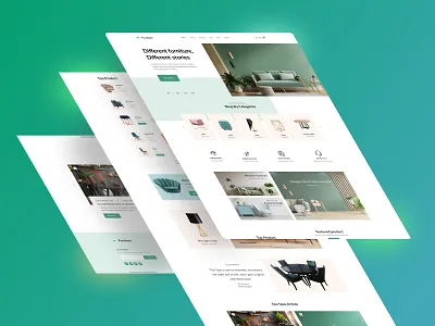 Furniture Landing Page Website Design design ecomerce ecommerce ui design furniture ecomerce site furniture landing page furniture shop ui design furniture shope furniture website landing page on sell ui uiux