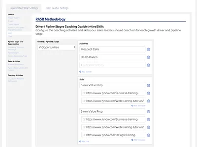 Configuration UI design ui ux xvoyant