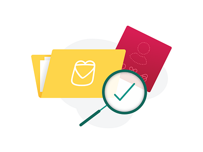 Health Record Search backpack health data folder health health records illustration medical search vector