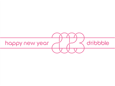 2023 2023 branding brandits design happy logo minimal monogram new type typography year