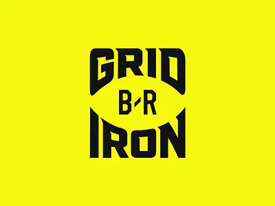 B/R Gridiron football logo logotype sports