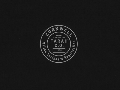 FARAH CO. apparel branding clothing brand cornwall design grapgic design graphic graphic design logo streetwear surf tshirt design type typography vector