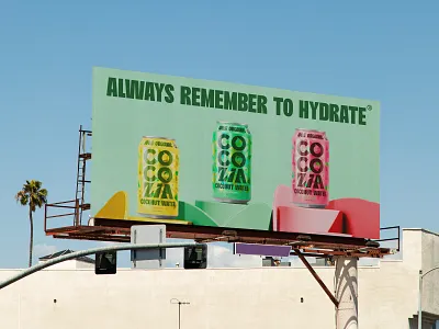 Cocozia® Always Remember to hydrate bev beverage coconut cocozia colorful crazy drink drinks fresh fun green hydarate hydration miami organic packaging palm tropic tropical water